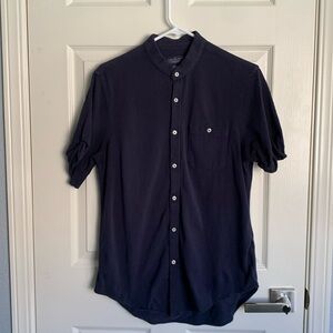 Large Slim Fit ZARA Mandarin Collared Shirt